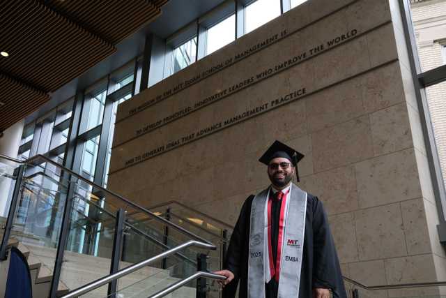 Rami after MIT's Commencement in 2025.